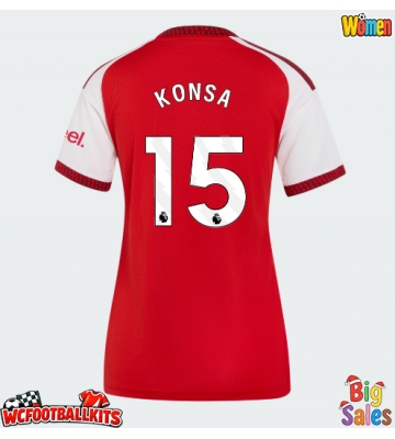 Arsenal Ezri Konsa #15 Replica Home Stadium Shirt for Women 2026-27 Short Sleeve